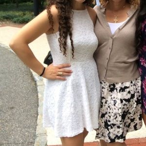 Abercrombie & Fitch White High-Neck Dress